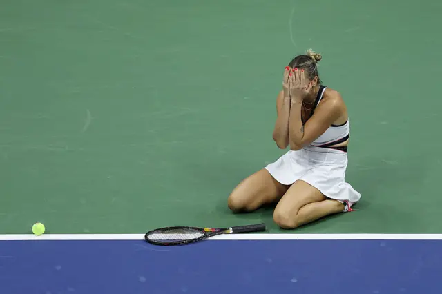 Sabalenka celebrates winning US OPen in New York