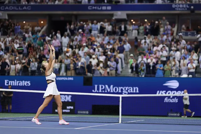 Sabalenka celebrates winning US OPen in New York