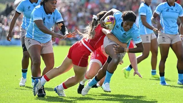 Fiji player is tackled