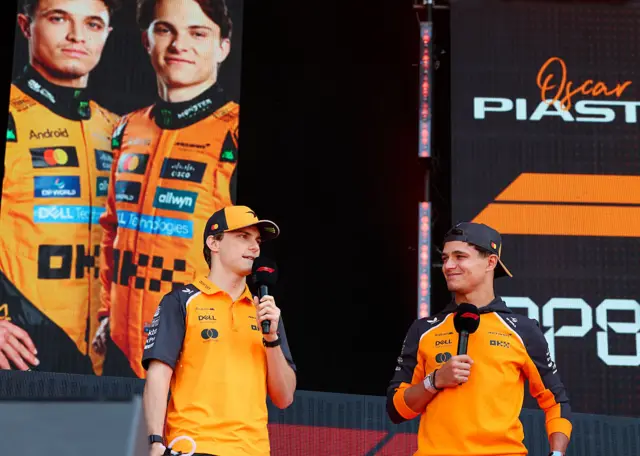 Oscar Piastri and Lando Norris
