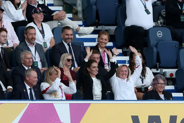 Zoe Aldcroft, Marlie Packer with the princess of Wales