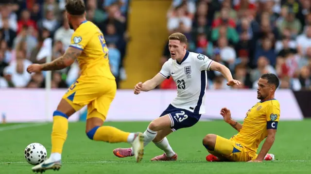 England v Andorra action