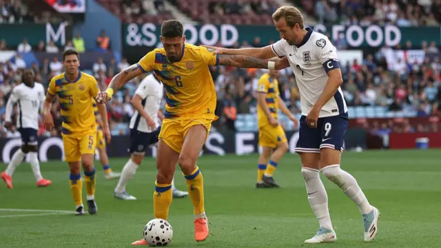 England v Andorra action