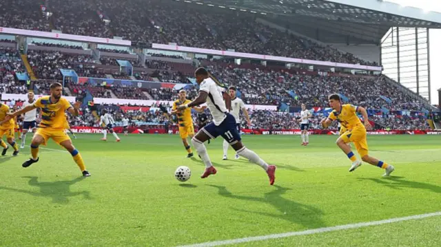 England v Andorra action