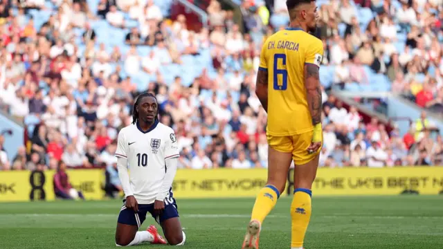 England v Andorra action