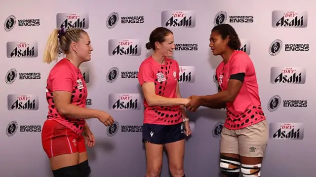 wales and fiji captains meet referee