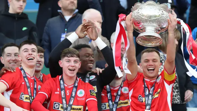 Cliftonville lift the BetMcLean Cup in March