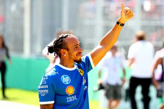 Lewis Hamilton at the Italian Grand Prix