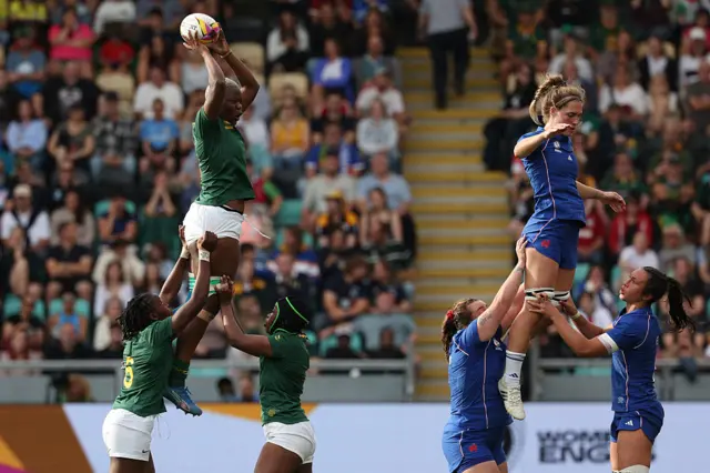 South Africa line-out