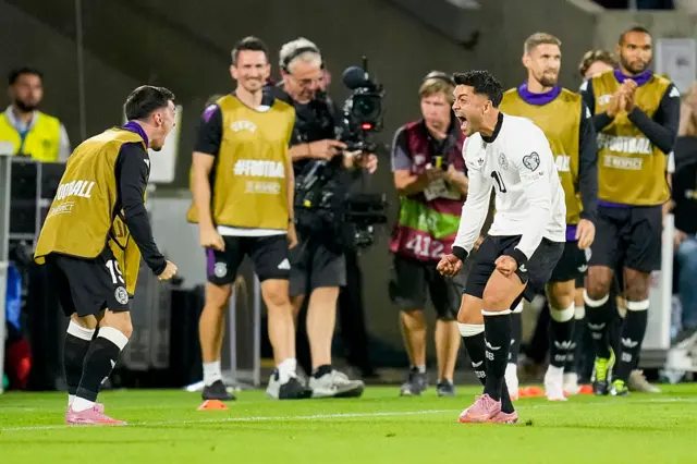 Amiri celebrates scoring