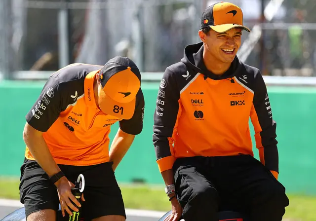 Lando Norris at the Italian GP
