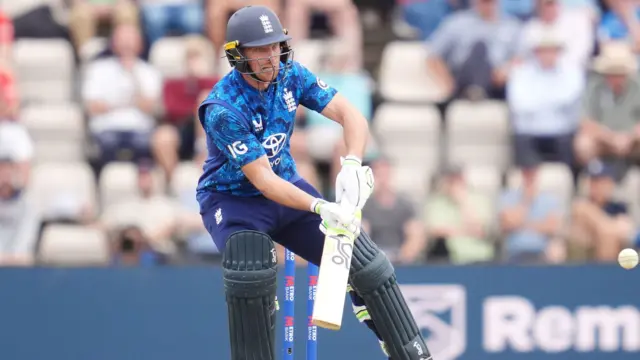 Jos Buttler bats vs South Africa