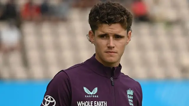 Jacob Bethell looks on before the third ODI between England and South Africa