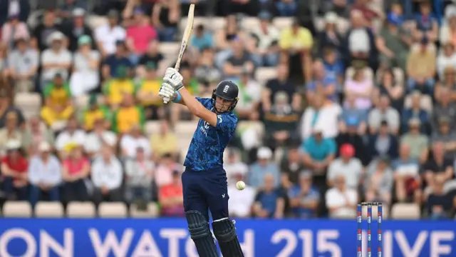 Jacob Bethell bats vs South Africa