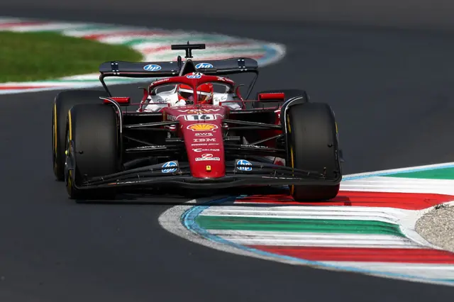 Charles Leclerc at the Italian Grand Prix