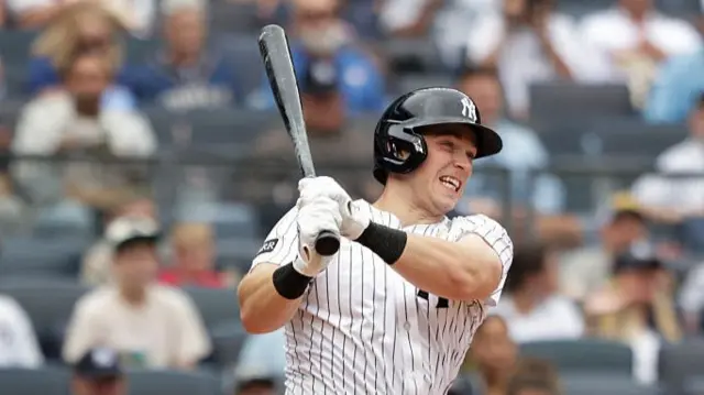 Ben Rice #22 of the New York Yankees