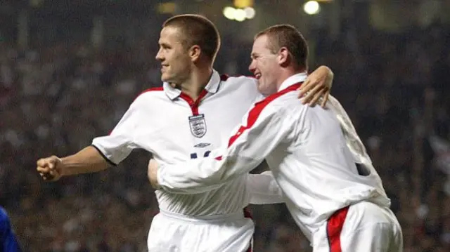 Michael Owen and Wayne Rooney