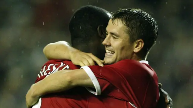 Michael Owen and Emile Heskey