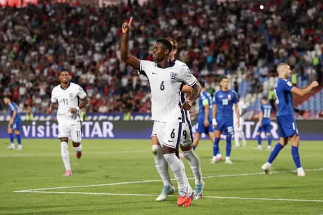 Marc Guehi of England celebrates