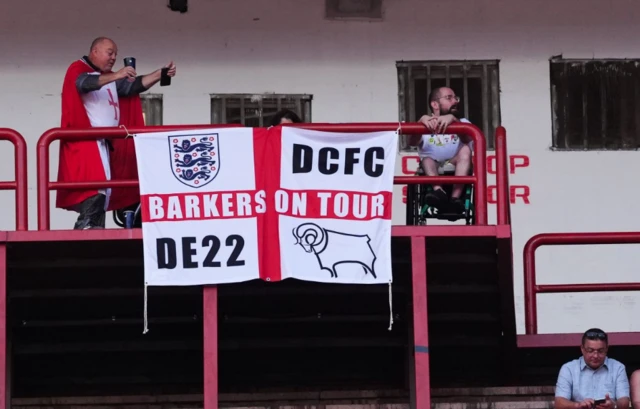 England flag inside the stadium