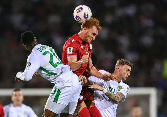 Armenia vs Republic of Ireland action