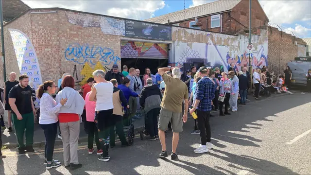 Crowds in Nottingham