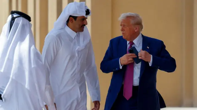 Trump speaking to Qatar's Emir