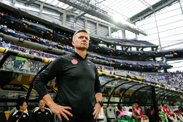 Jesse Marsch on the touchline