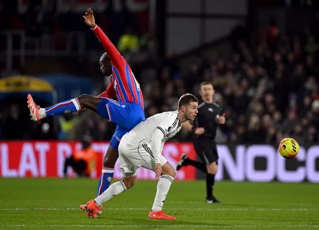 Palace v Fulham action
