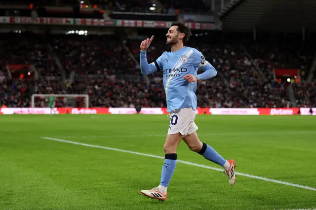 Bernardo Silva of Manchester City celebrates