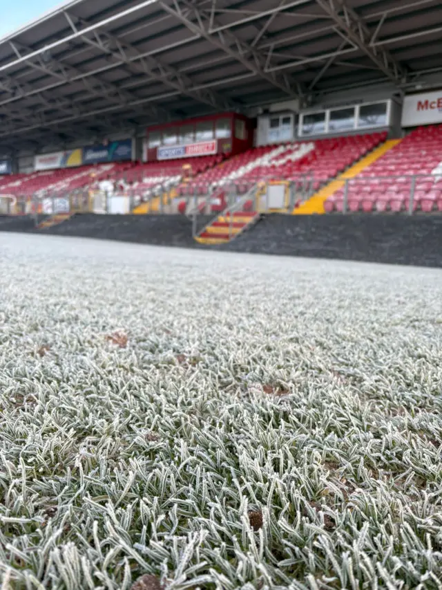 Shamrock Park frozen