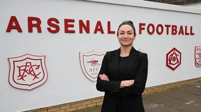 Jodie Taylor Arsenal Women Technical Director at Sobha Realty Training Centre
