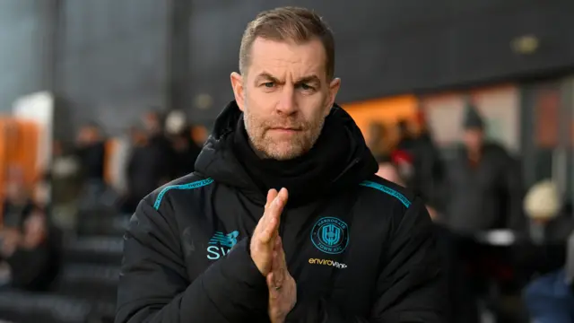 Harrogate Town manager Simon Weaver