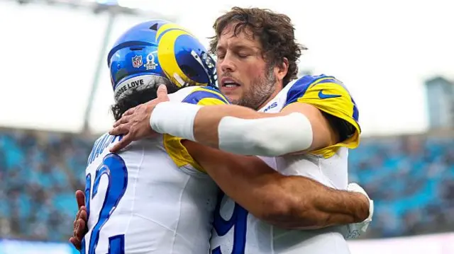 Puka Nacua and Matthew Stafford