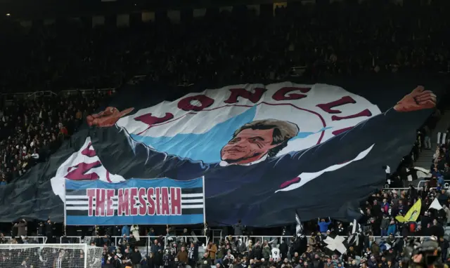 Kevin Keegan tribute reads 'long live the messiah'