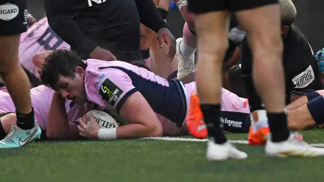 Rory Thornton touches down