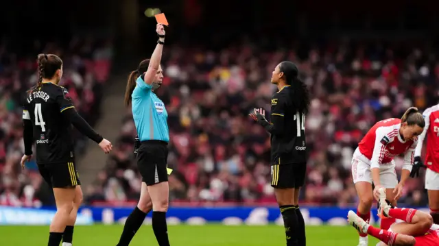 Jayde Riviere red card