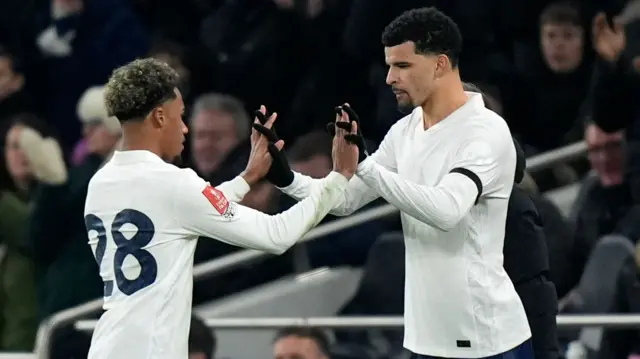 Dominic Solanke comes on for Wilson Odobert