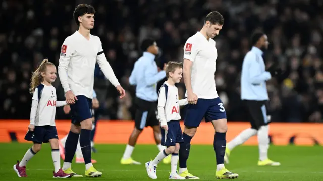 Tottenham wear a special kit for their FA Cup meeting with Aston Villa