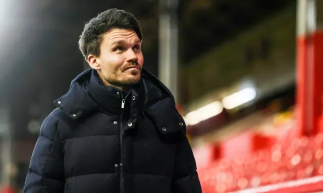 Rangers manager Danny Rohl at Pittodrie