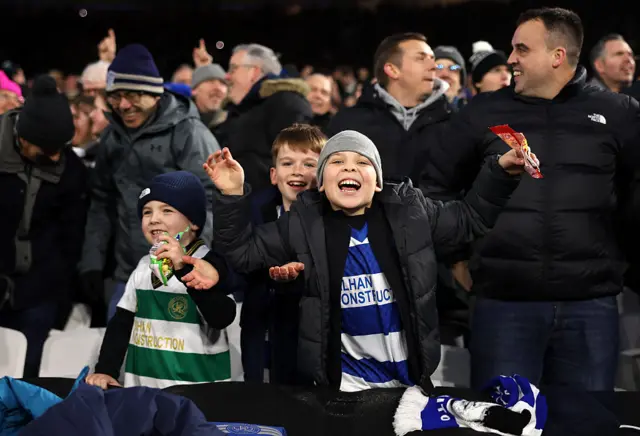 Young QPR players cheer