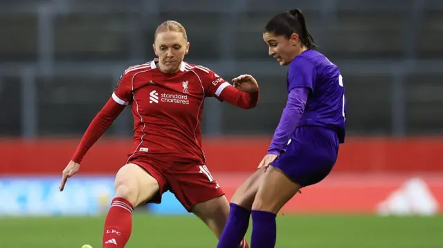 Ceri Holland in action