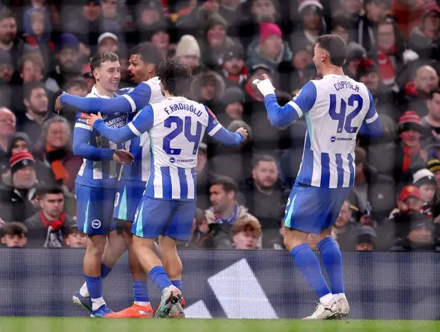 Brajan Gruda celebrates with teammates