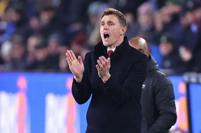 Darren Fletcher applauding on the sideline