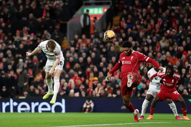 Keillor-Dunn heads against the post