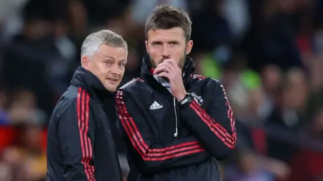 Ole Gunnar Solskjaer and Michael Carrick
