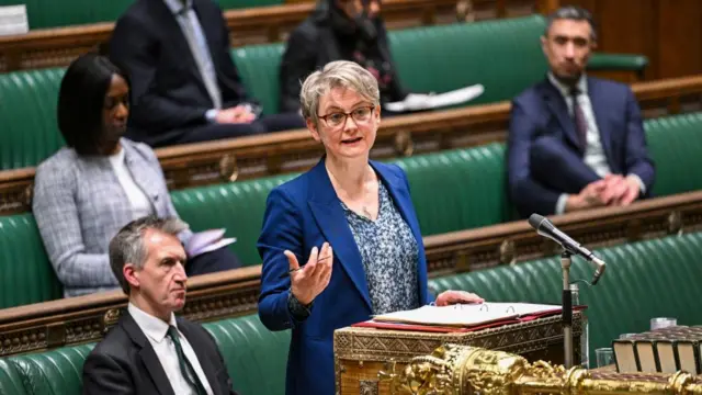 Yvette Cooper in the Commons.