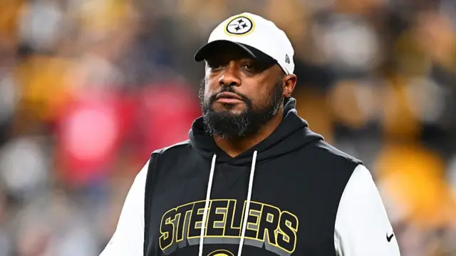 Pittsburgh Steelers head coach Mike Tomlin looks on before the play-off game against the Houston Texans