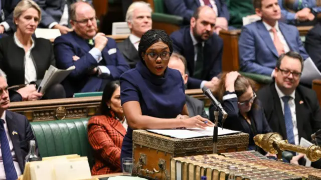 Conservative Party leader Kemi Badenoch at Prime Minister's Questions