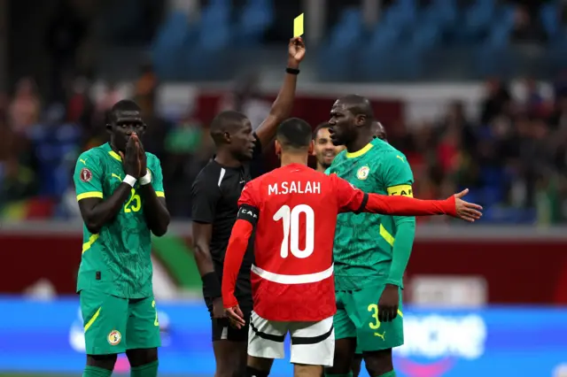 Kalidou Koulibaly is booked